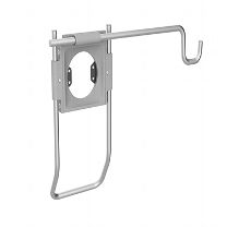 Accessory Holder with Handle and Universal Accessory Bracket, Silver