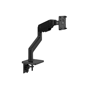 M10 Clamp Mount with Black Trim, Angled/Dynamic Links, Standard Tilt with black VESA cover