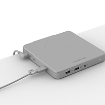 M/Connect 2 - 100W Stand Alone Split Dock, Clamp Mount, Gray