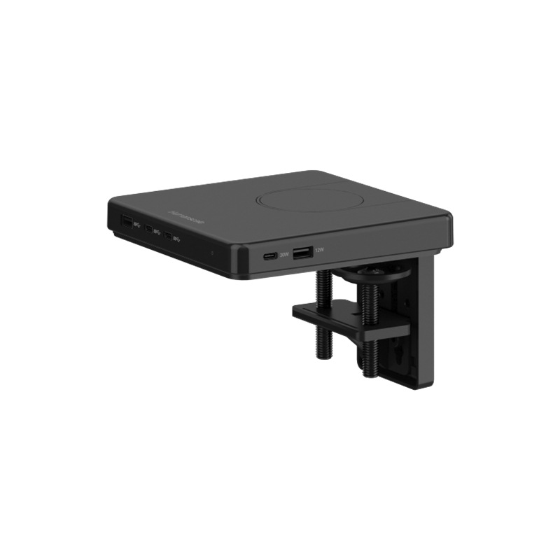M/Connect 3, USB Data Hub, Clamp Mount,Black