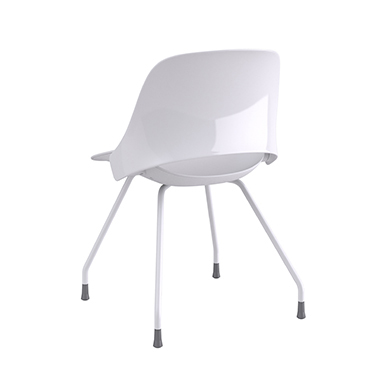 Trea, White backrest and seat, with four leg base Picture 3