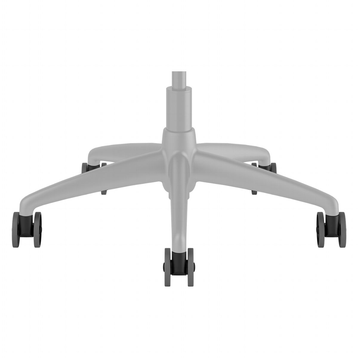 Hard Replacement Casters (Black)