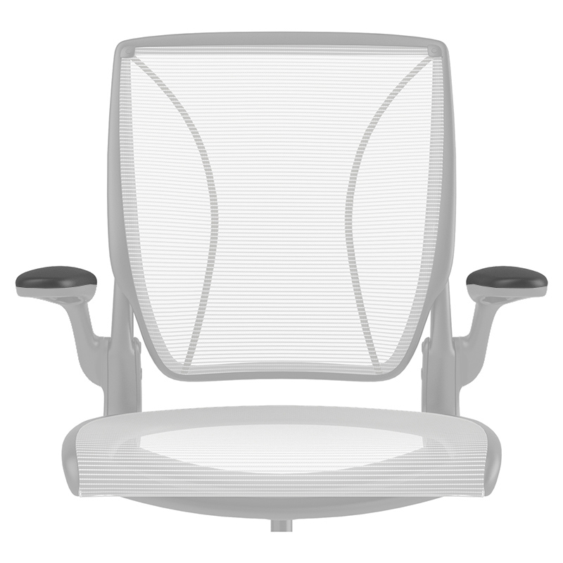 Black Fixed Duron Arm Pads for Black Frame (Pair)