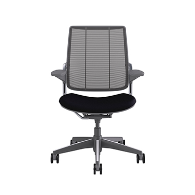 Diffrient Smart Chair, Monofilament Stripe Black Back, Corde4 Black Seat Picture 2