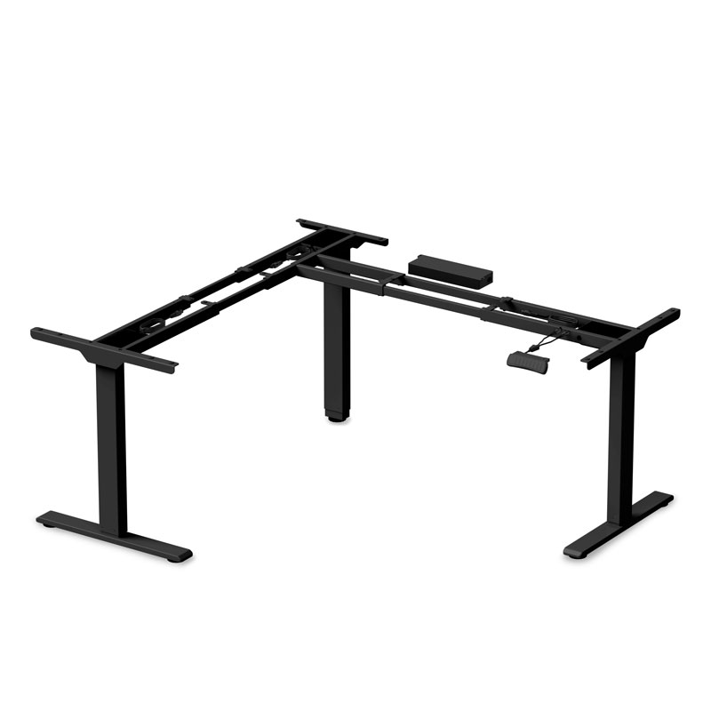 Efloat Go 2.0, 3-Leg Height Adjustable Table Base (Standard Range), Black