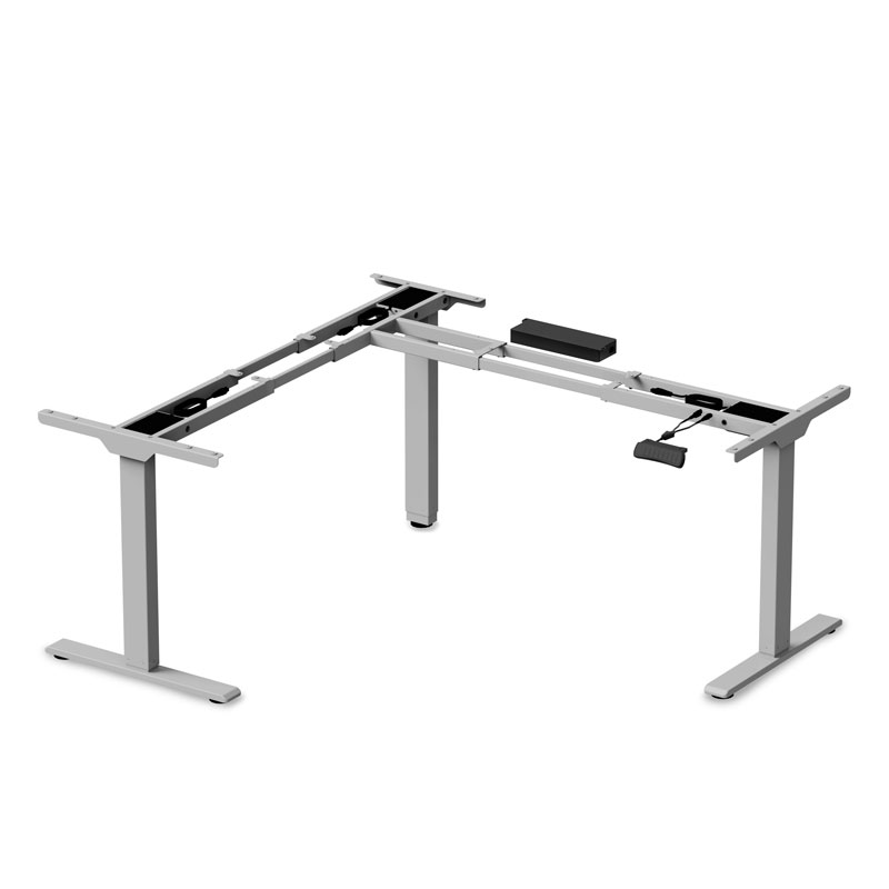 Efloat Go 2.0, 3-Leg Height Adjustable Table Base (Standard Range), Silver