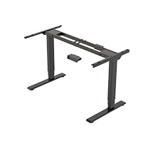 eFloat Go 2.0, Height Adjustable Table Base (Extended Range), C-Foot Style, Black