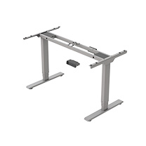 eFloat Go 2.0, Height Adjustable Table Base (Extended Range), T-Foot Style, Silver