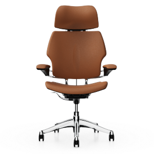 Freedom Headrest in Corvara Saddle/Tan Leather upholstery