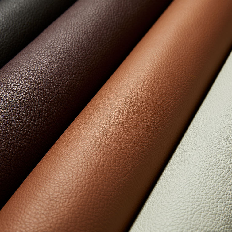 Zoomed in Leather swatch